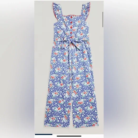 Polo Ralph Lauren Floral-printed cotton jumpsuit Size 8 - Picture 3 of 11
